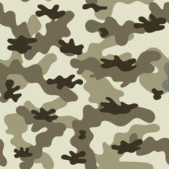 Camouflage military seamless pattern. Vector illustration
