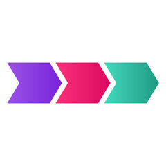 gradient infographic chart