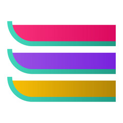Fototapeta premium gradient infographic chart