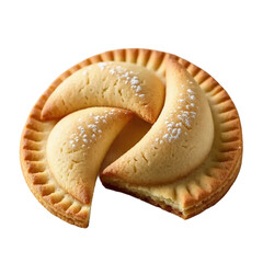 Sponge butter shell shape little cake pastry dessert isolated on white and transparent background