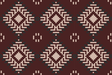 Vintage Modern Abstract Geometric Patternfolk Embroidery, Aztec Geometric Ornament Print. Design for Carpet, Wallpaper, Clothing, Wrapping, Fabric