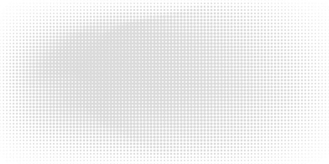 Dotted gradient halftone background. Horizontal seamless dotted pattern in pop art style. Abstract modern stylish texture. Fade gradient black and white half tone background. © syafira