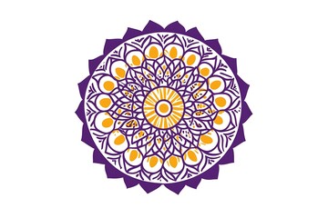 Mandala. Round Ornament Pattern. Ethnic vintage festive sun floral design