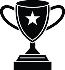 trophy icon silhouette with Transparent Background - Versatile Clipart