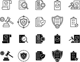 compliance icon set
