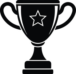 trophy icon silhouette with Transparent Background - Versatile Clipart