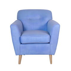 Armchair isolated on transparent background. PNG