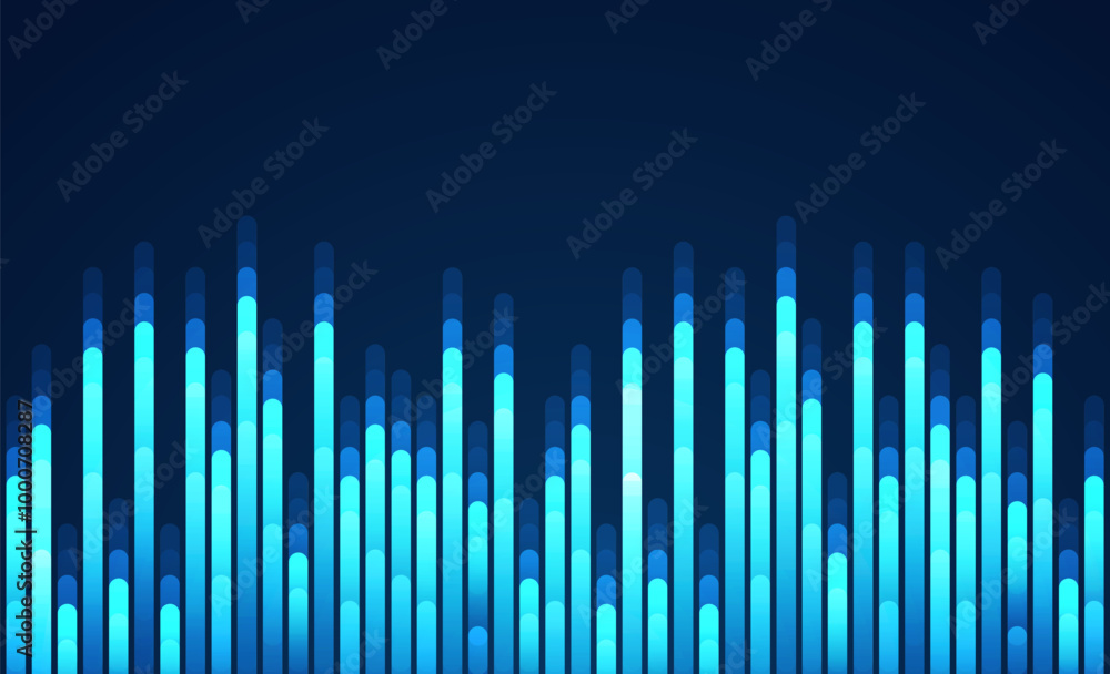 Poster big data visualization. social network, financial analysis of complex databases. data mining. vector