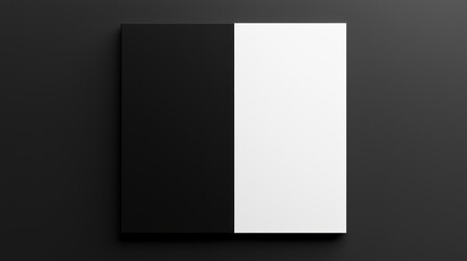 Minimalist black and white abstract artwork