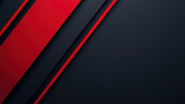 Abstract red and black geometric background design