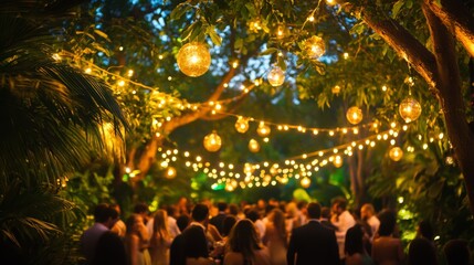 Obraz premium Evening Party in the Garden