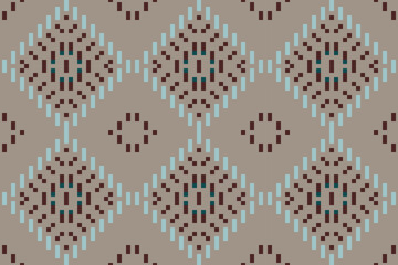 Diamond Shapes Ndebele Traditional Pattern Paintingfolk Embroidery, Aztec Geometric Ornament Print. Design for Carpet, Wallpaper, Clothing, Wrapping, Fabric