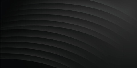 Black Background With Shine Gold and Waves. Template for Banner, Website, and ads vector