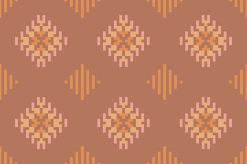 America Ethnic Ikat Patternfolk Embroidery, Aztec Geometric Ornament Print. Design for Carpet, Wallpaper, Clothing, Wrapping, Fabric