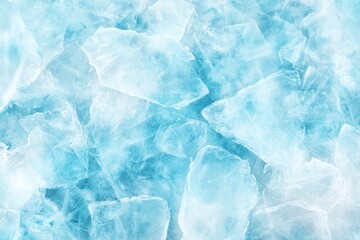 Obraz premium Frozen ice crystals in shades of blue