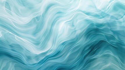 Fototapeta premium Flowing Aqua Waves Abstract Background