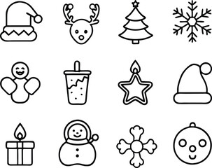 Christmas Icons Vector
