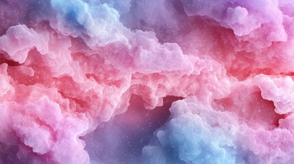 Ethereal cosmic clouds in vibrant pink and blue hues
