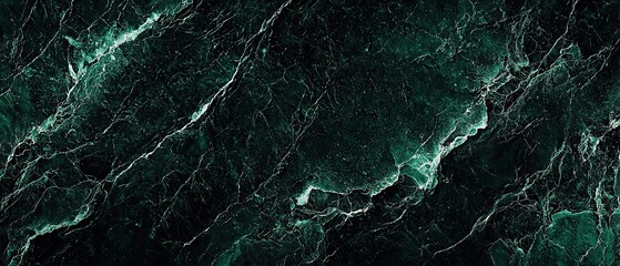 Naklejka premium Abstract green marble texture background.