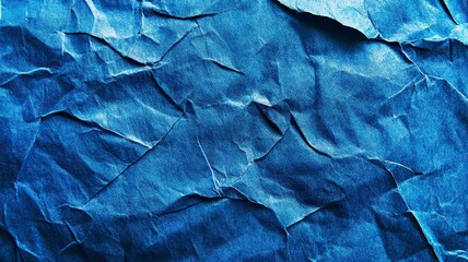 Fototapeta premium Macro Shot of Handmade Blue Paper Texture .generative ai