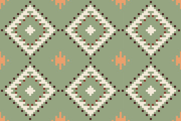 America Traditional Dress Patternfolk Embroidery, Aztec Geometric Ornament Print. Design for Carpet, Wallpaper, Clothing, Wrapping, Fabric