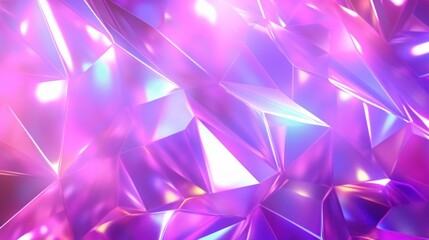 An abstract image of a holographic foil background with vibrant, shiny pink, purple, and iridescent hues creating a festive and futuristic ambiance.