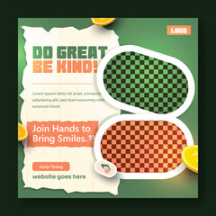 Charity Ads Promotional Poster Design