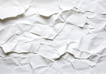 Crumpled white paper texture background