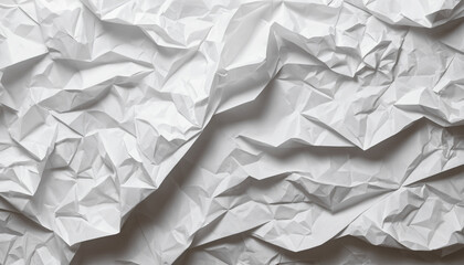 Obraz premium white crumpled paper background texture pattern overlay