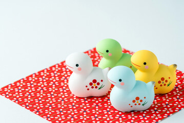 巳年(へびどし)の年賀状素材　干支
