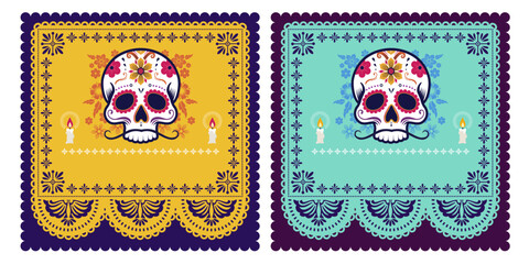 Dia de muertos, day of dead background illustration