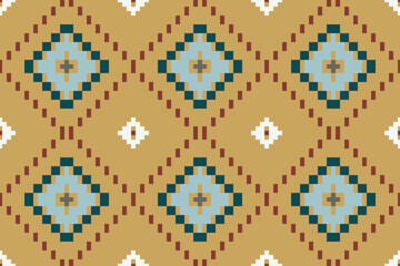 Classic Traditional Granny Square Patternfolk Embroidery, Aztec Geometric Ornament Print. Design for Carpet, Wallpaper, Clothing, Wrapping, Fabric