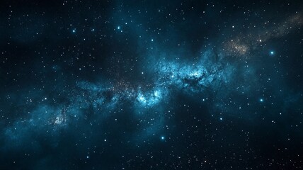 Night sky with stars in the galaxy.generative ai