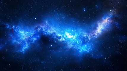 Obraz premium Night sky with stars in the galaxy.generative ai