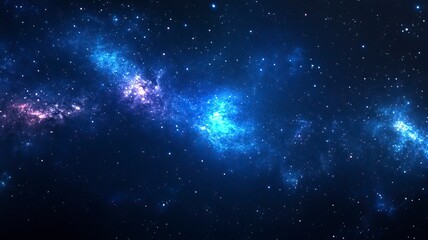Obraz premium Night sky with stars in the galaxy.generative ai