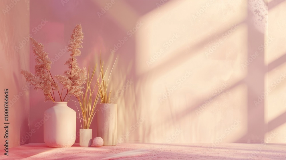Poster smooth pastel gradient transitioning from lavender to pale peach, creating a dreamy and airy atmosph