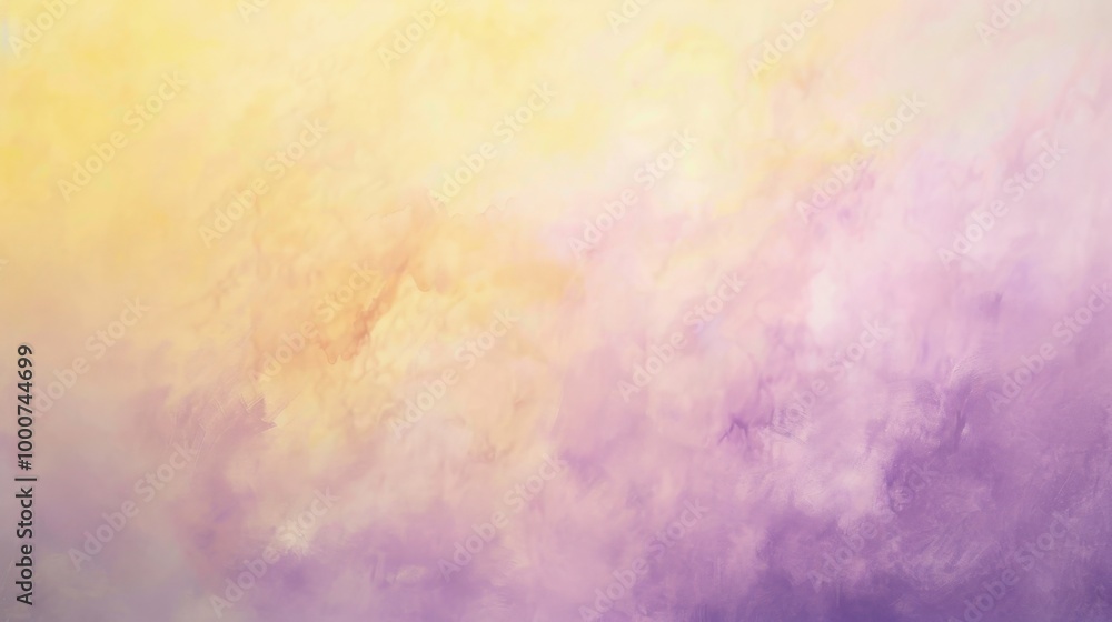 Poster gradient transitioning from lavender to soft yellow, creating a warm and inviting visual effect