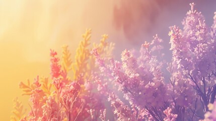 gradient transitioning from lavender to soft yellow, creating a warm and inviting visual effect