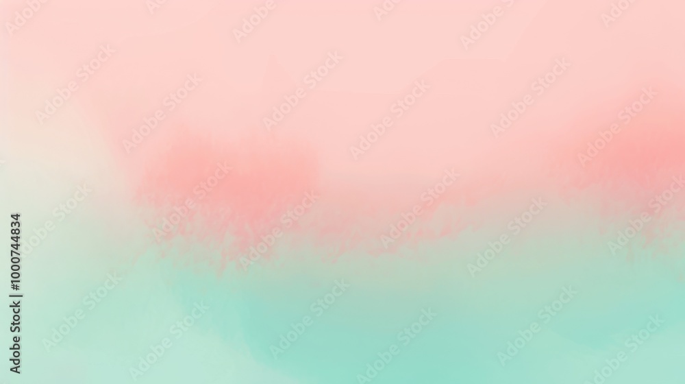 Poster smooth pastel gradient transitioning from soft pink to mint, creating a fresh and modern visual effe