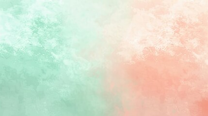 Obraz premium Soft pastel gradient with transitions between mint green and light coral, perfect for a fresh and delicate background