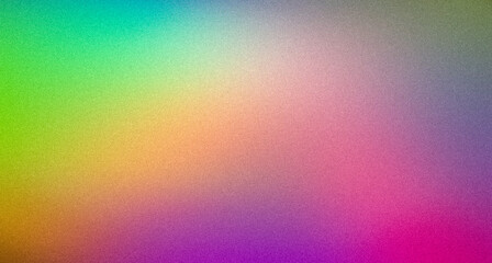 Obraz premium Eye catching rainbow colors gradient background with grainy texture, ideal for web, print, and social media. Versatile and captivating for all creative endeavors