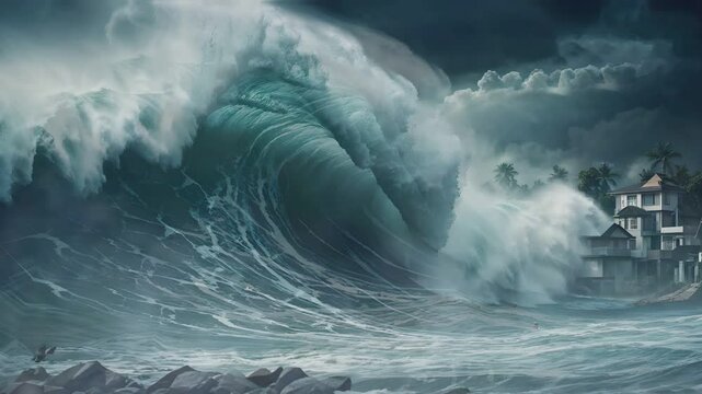 devastating tsunami waves
