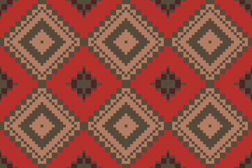 Abstract Islamic Geometric Pattern Designfolk Embroidery, Aztec Geometric Ornament Print. Design for Carpet, Wallpaper, Clothing, Wrapping, Fabric