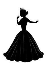 Cute Princess Silhouette