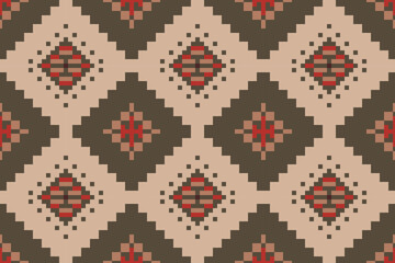 Ukrainian Philippine Ethnic Patternfolk Embroidery, Aztec Geometric Ornament Print. Design for Carpet, Wallpaper, Clothing, Wrapping, Fabric