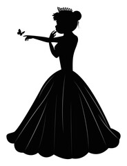 Cute Princess Silhouette