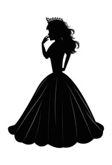 Cute Princess Silhouette