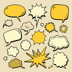 comic speech bubbles