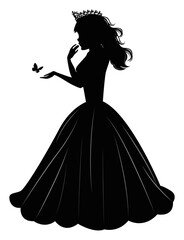Cute Princess Silhouette