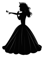 Cute Princess Silhouette